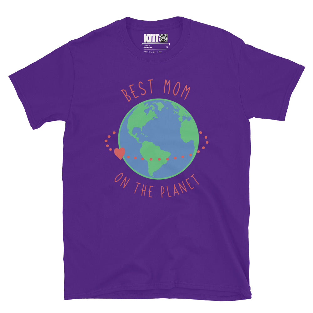 Best Mom on the Planet - World of Love Short-Sleeve Unisex T-Shirt