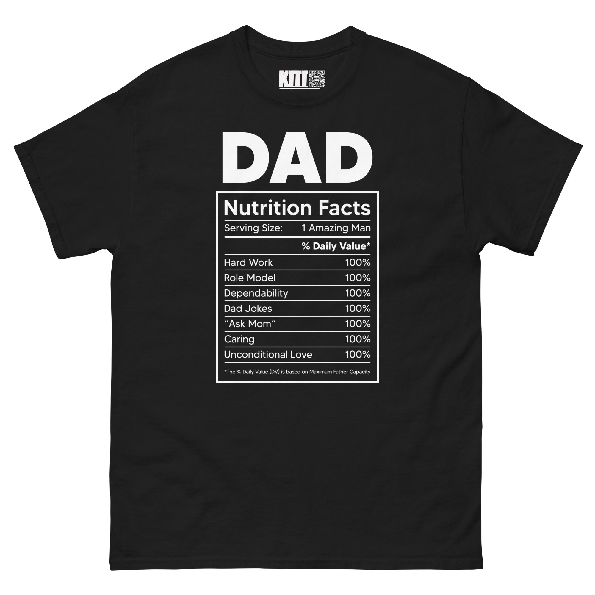 Dad Nutrition Facts Unisex Classic Tee