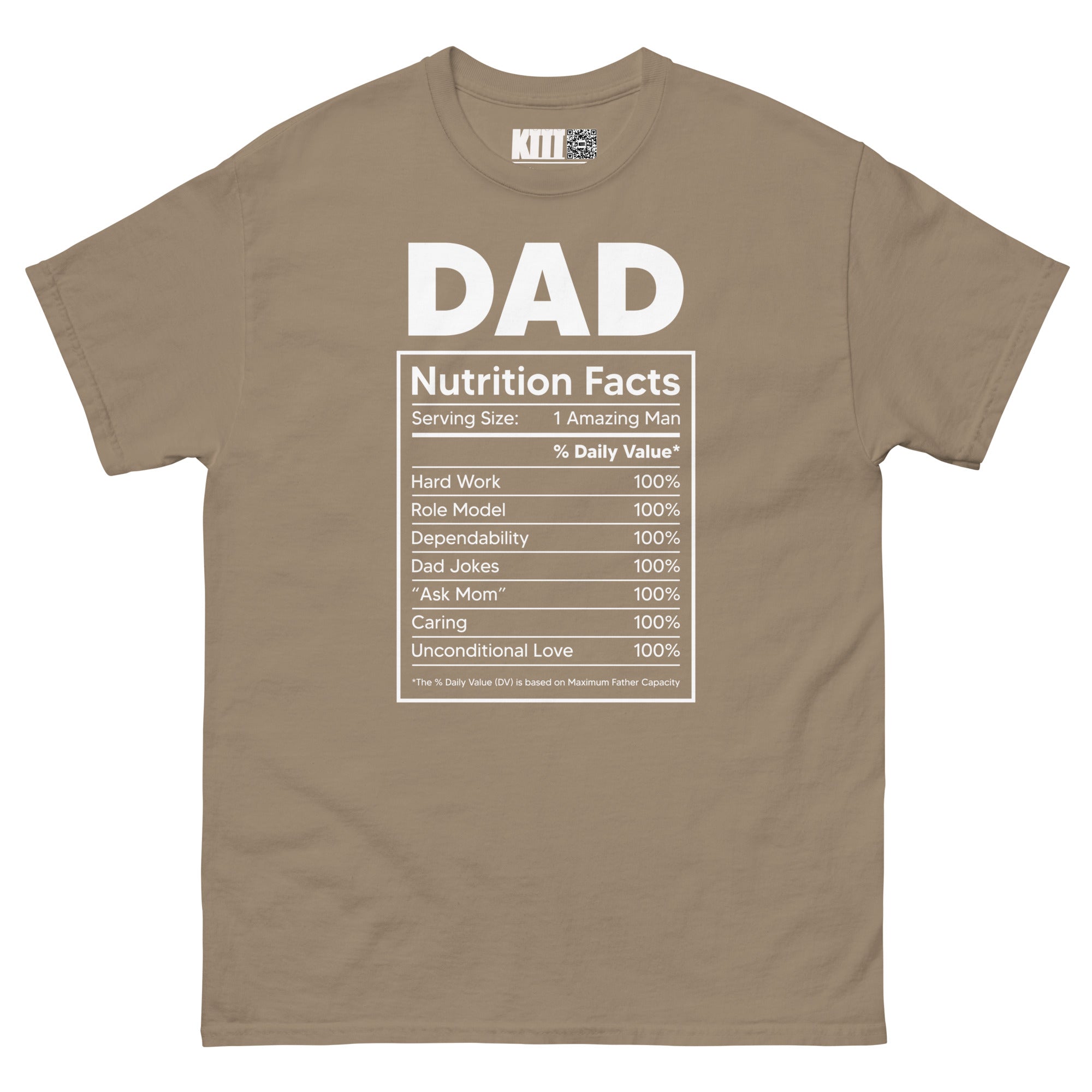 Dad Nutrition Facts Unisex Classic Tee