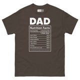 Dad Nutrition Facts Unisex Classic Tee