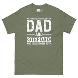 Dad & Stepdad - Double Title Rockstar Unisex Classic Tee