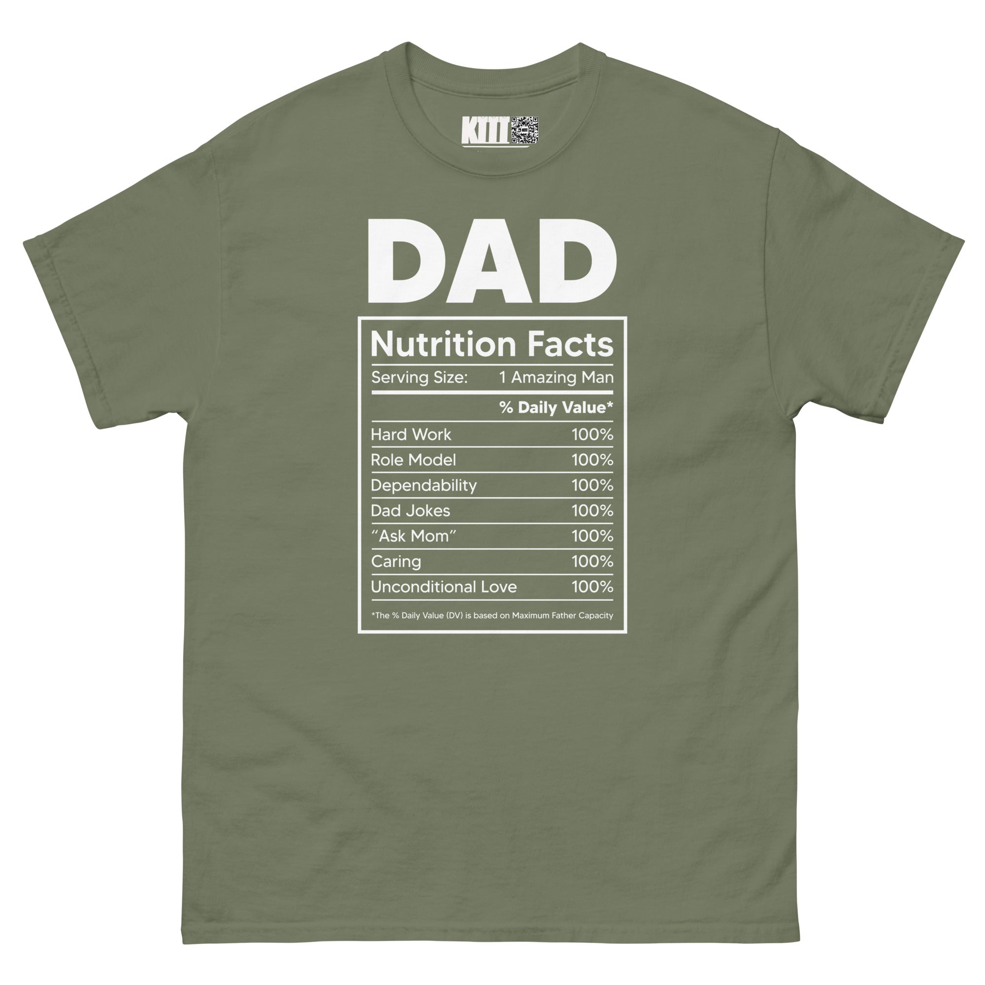 Dad Nutrition Facts Unisex Classic Tee