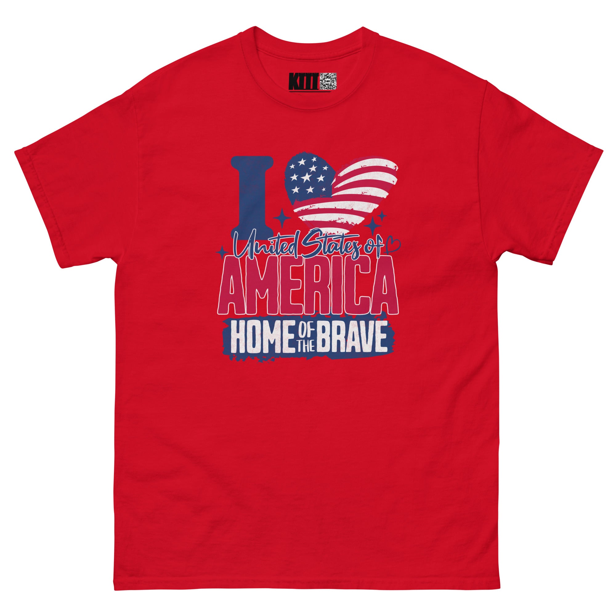 I Love America - Home of the Brave Unisex Classic Tee