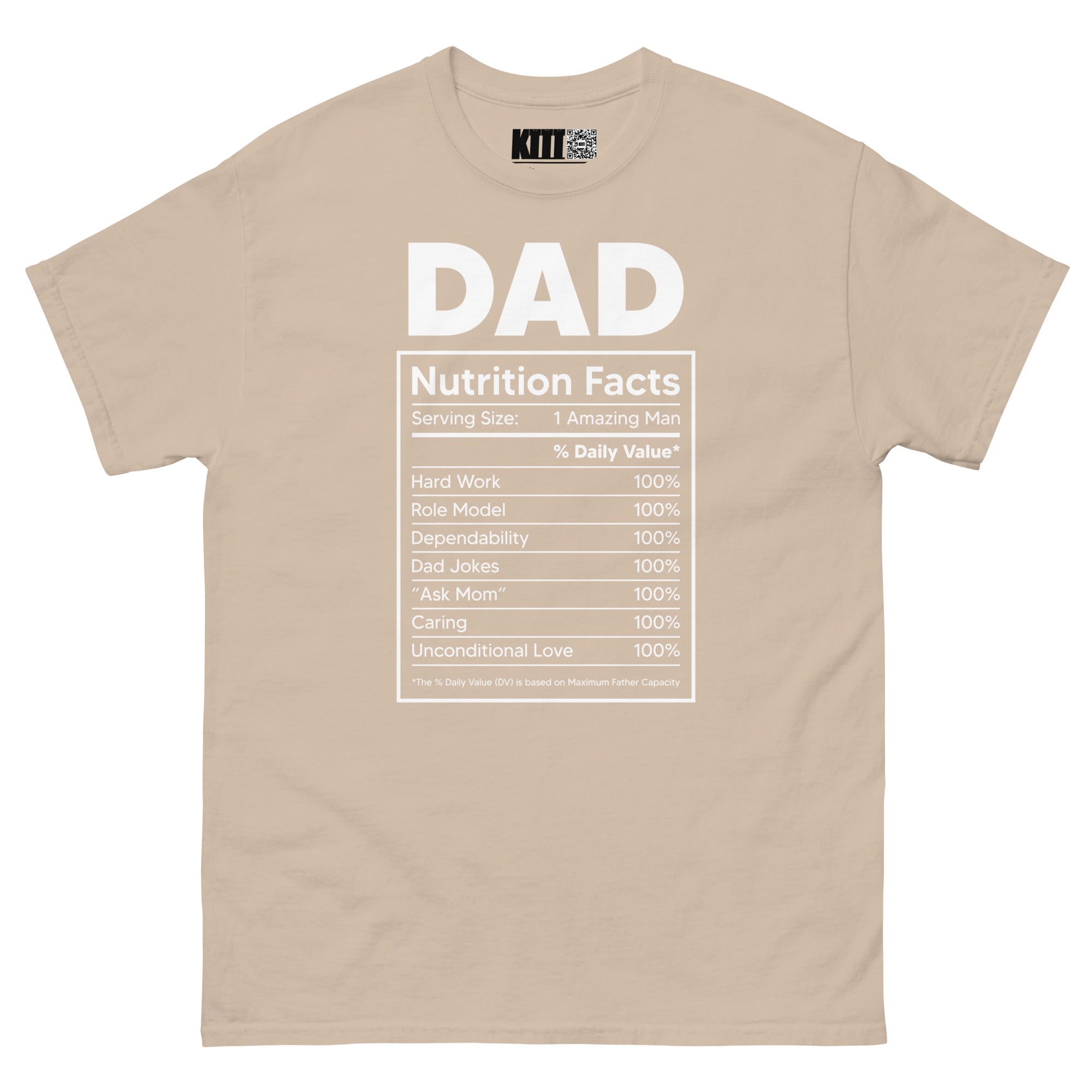 Dad Nutrition Facts Unisex Classic Tee