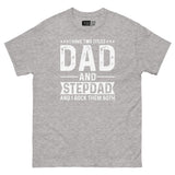 Dad & Stepdad - Double Title Rockstar Unisex Classic Tee