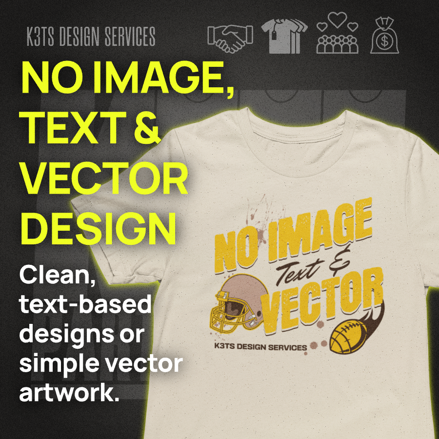 No Image Text & Vector Design