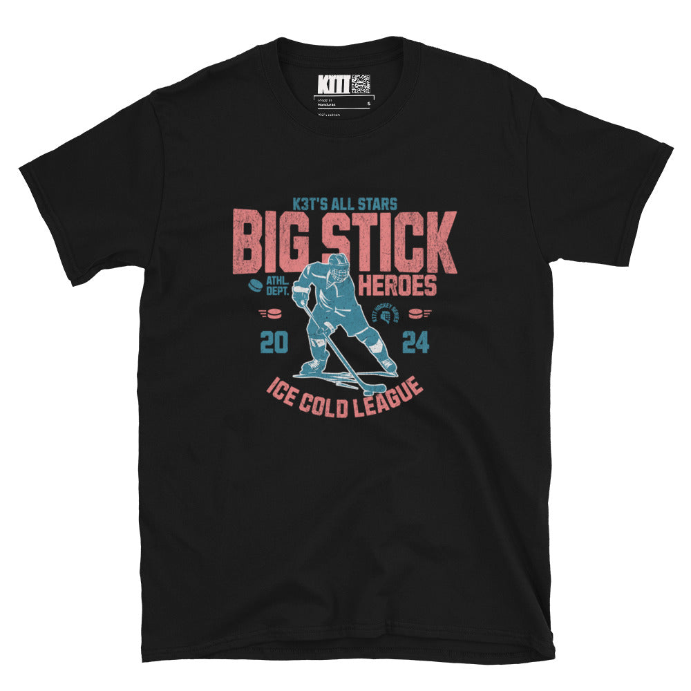 Big Stick Heroes - Ice Cold League Short-Sleeve Unisex T-Shirt