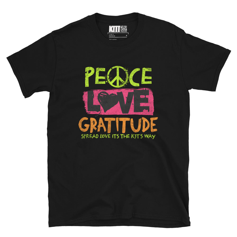 Peace Love Gratitude - Spread Love Short-Sleeve Unisex T-Shirt