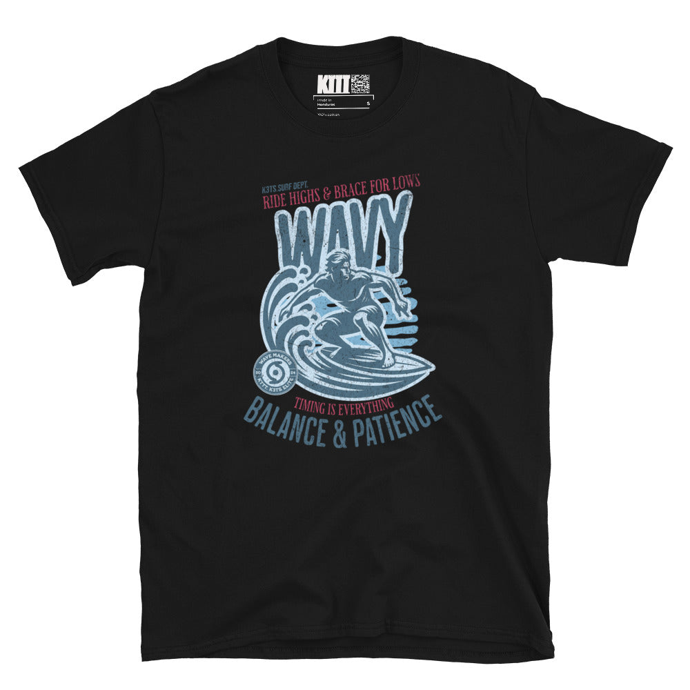 Wavy - Balance & Patience Tee Short-Sleeve Unisex T-Shirt