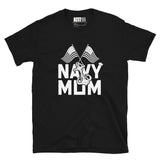 Navy Mom - Proudly Anchored Short-Sleeve Unisex T-Shirt