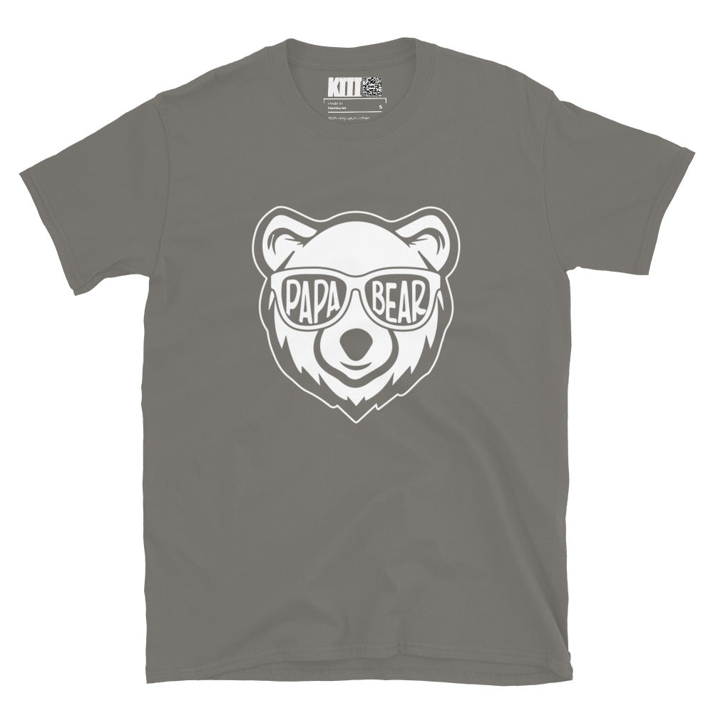 Papa Bear - Cool Shades Short-Sleeve Unisex T-Shirt