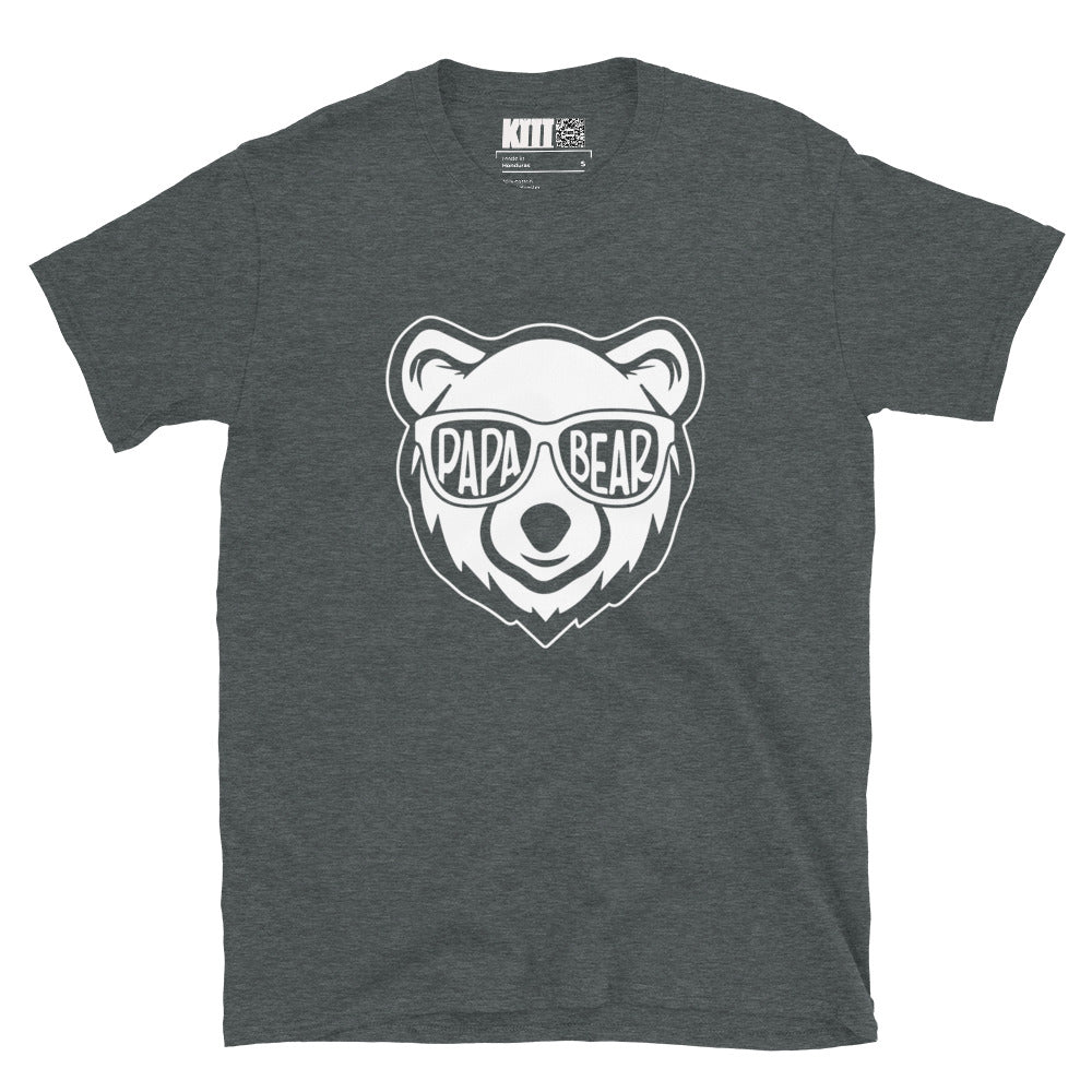 Papa Bear - Cool Shades Short-Sleeve Unisex T-Shirt