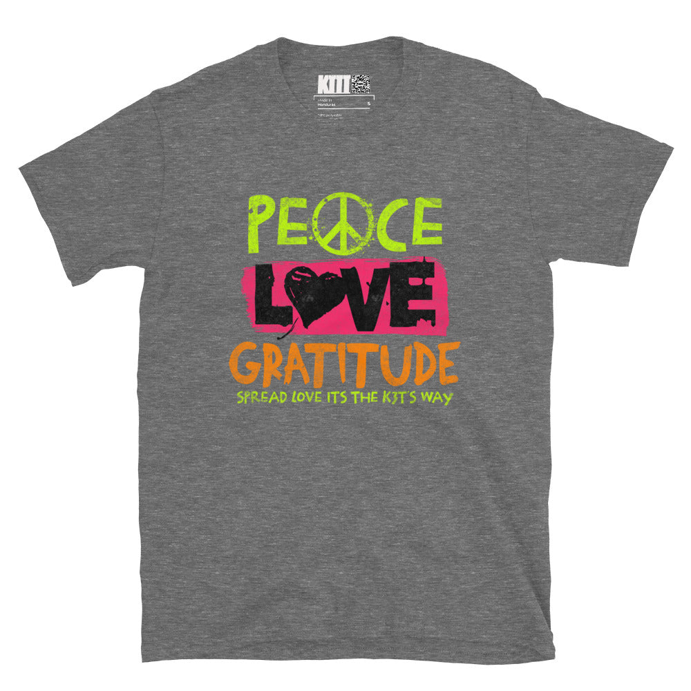 Peace Love Gratitude - Spread Love Short-Sleeve Unisex T-Shirt