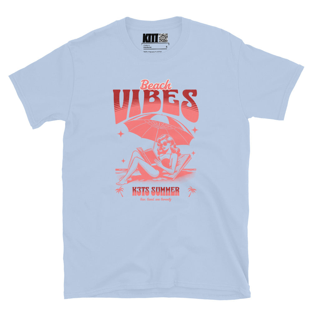 Beach Vibes - Sun, Sand, and Serenity Short-Sleeve Unisex T-Shirt