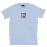 K3T’s QR Code & Slogan Short-Sleeve Unisex T-Shirt