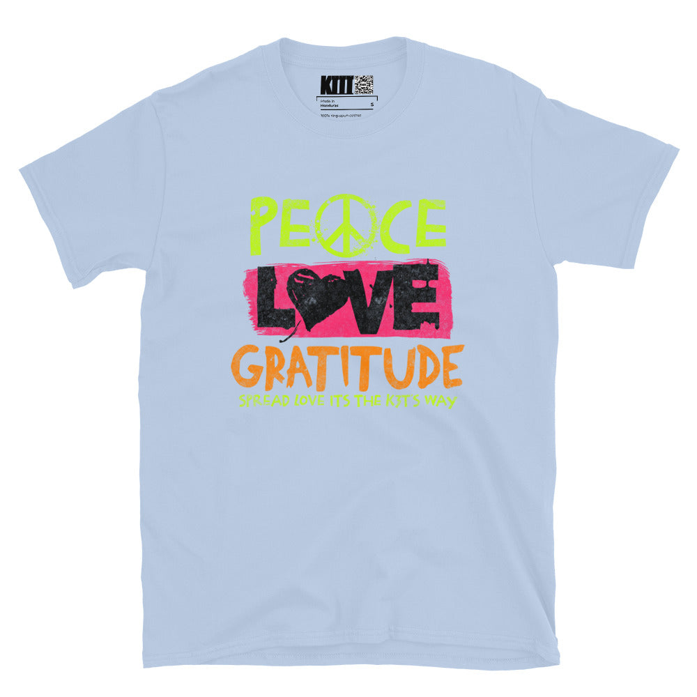 Peace Love Gratitude - Spread Love Short-Sleeve Unisex T-Shirt