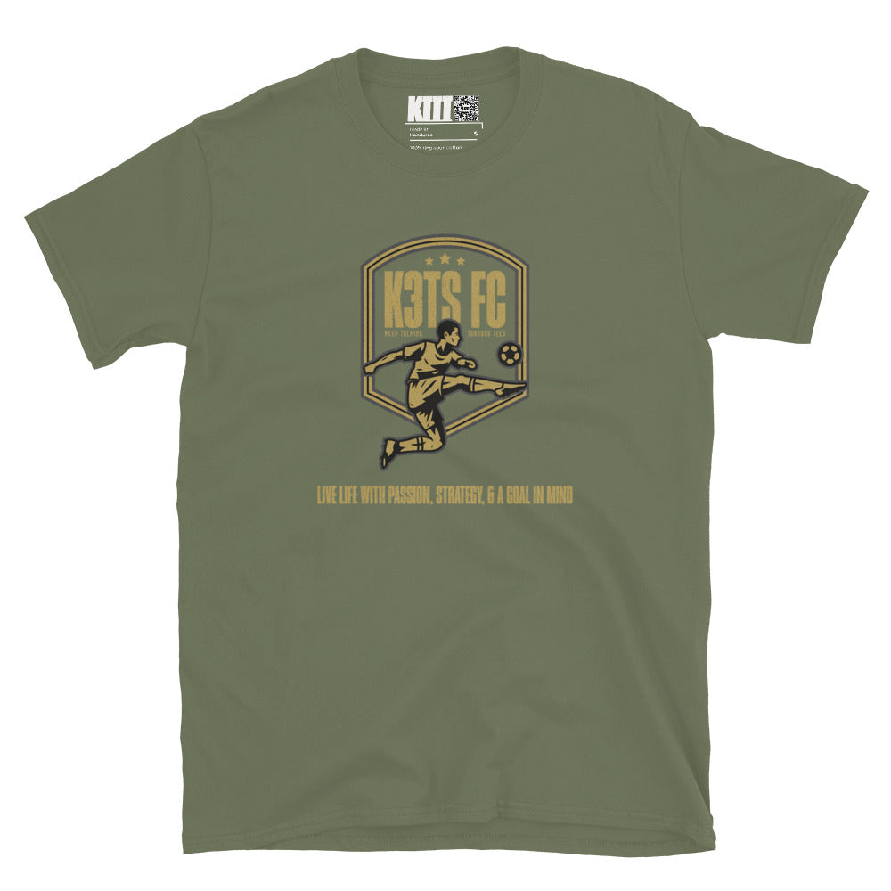 K3T’s Futbol Club - Passion, Strategy, Goal - Short-Sleeve Unisex T-Shirt