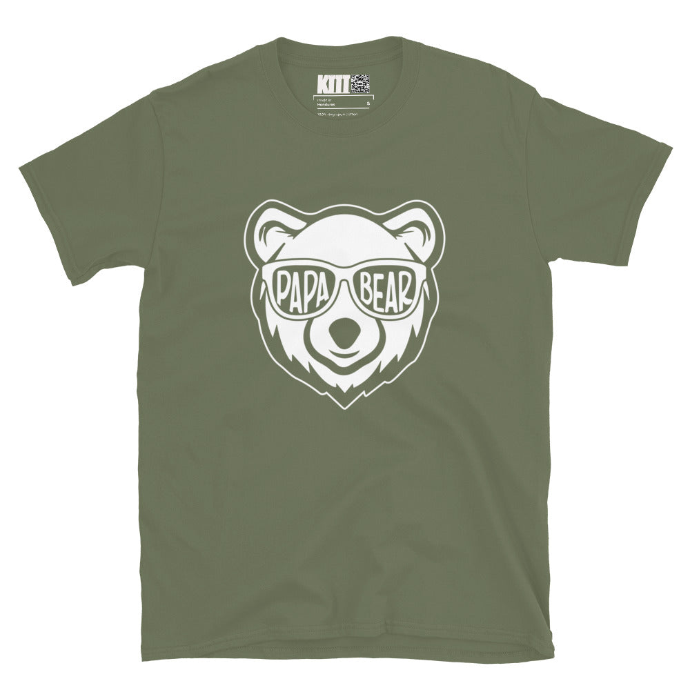 Papa Bear - Cool Shades Short-Sleeve Unisex T-Shirt