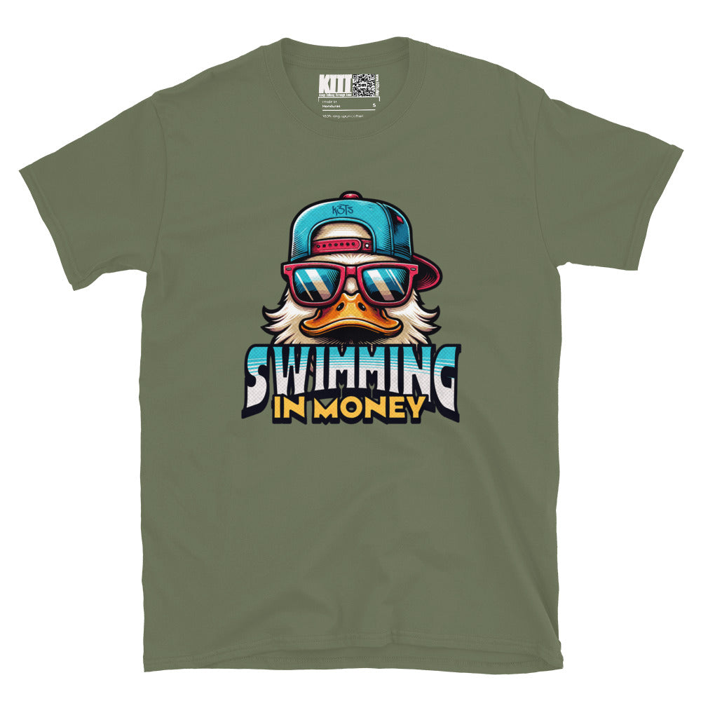 Swimming in Money - Duck Life Short-Sleeve Unisex T-Shirt