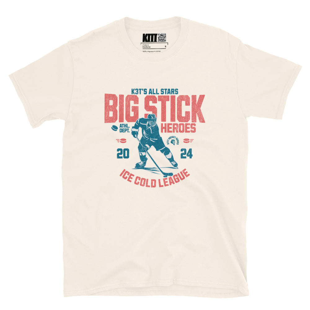 Big Stick Heroes - Ice Cold League Short-Sleeve Unisex T-Shirt