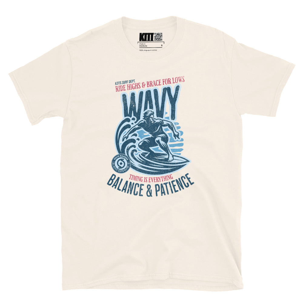 Wavy - Balance & Patience Tee Short-Sleeve Unisex T-Shirt