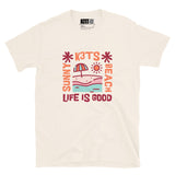 Life Is Good - K3T’s Sunny Beach Short-Sleeve Unisex T-Shirt