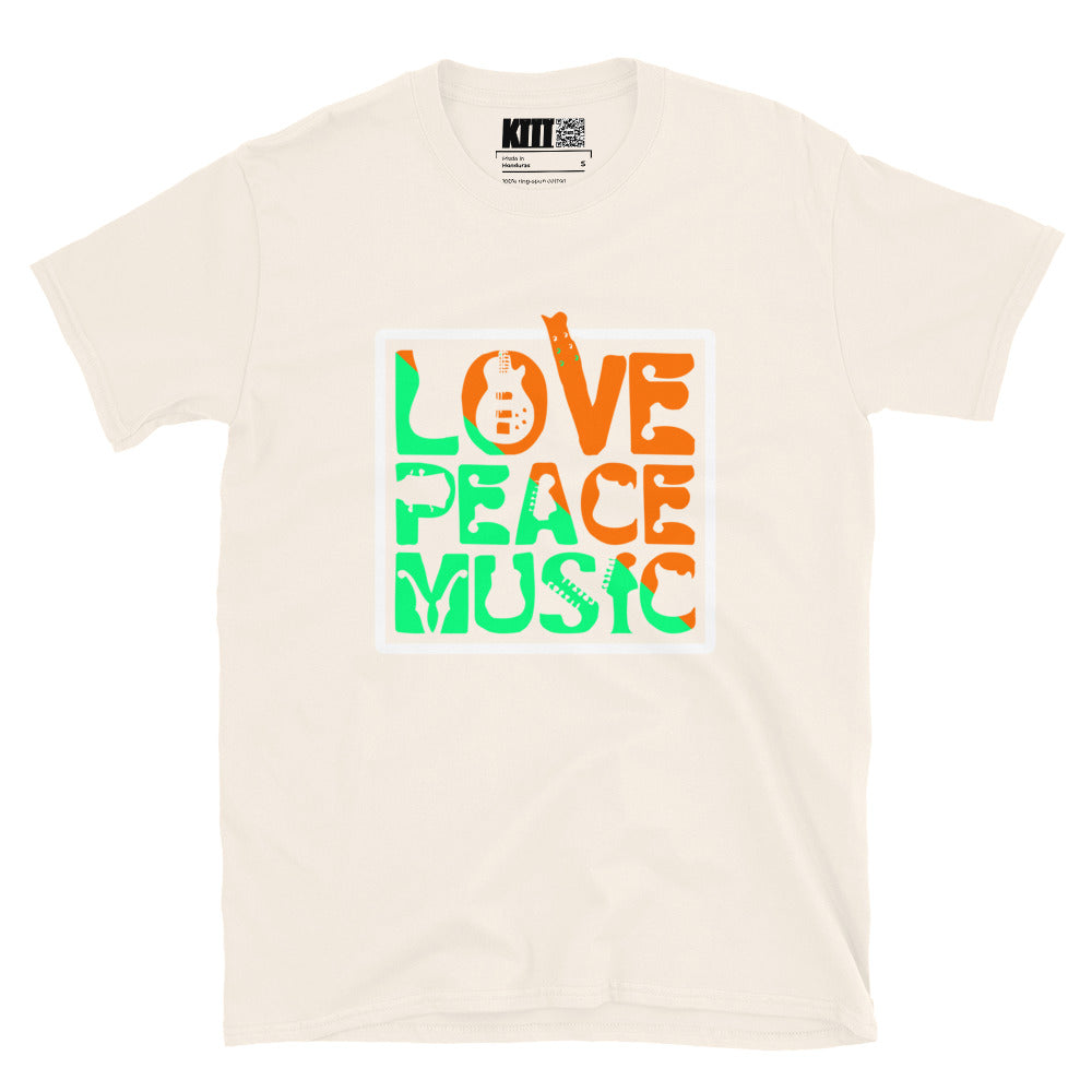 Love Peace Music - Guitar Vibes Short-Sleeve Unisex T-Shirt