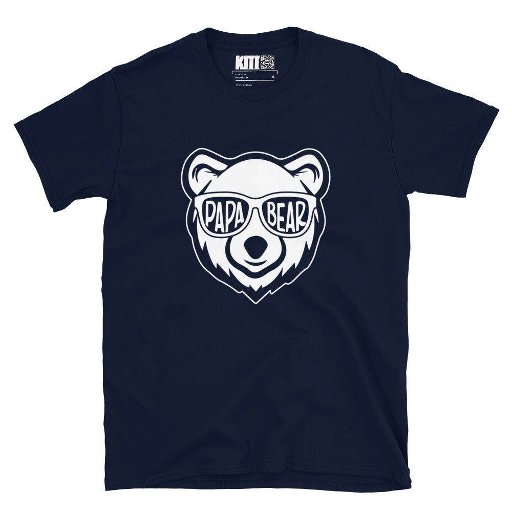 Papa Bear - Cool Shades Short-Sleeve Unisex T-Shirt