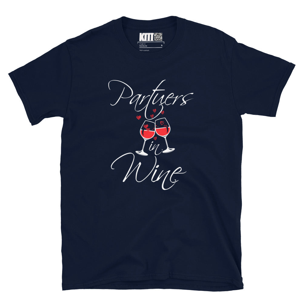 Partners in Wine - Sip Happens Short-Sleeve Unisex T-Shirt