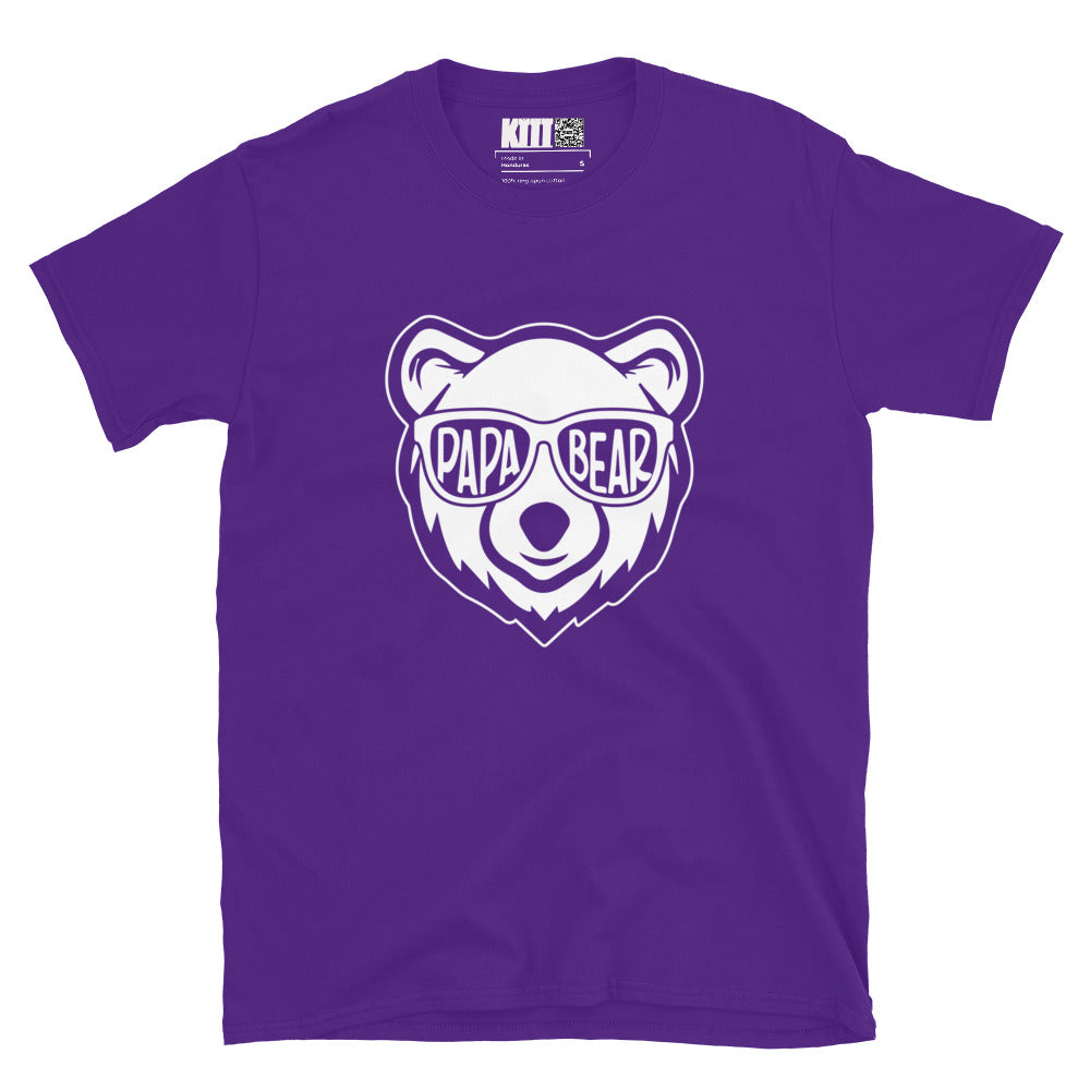 Papa Bear - Cool Shades Short-Sleeve Unisex T-Shirt