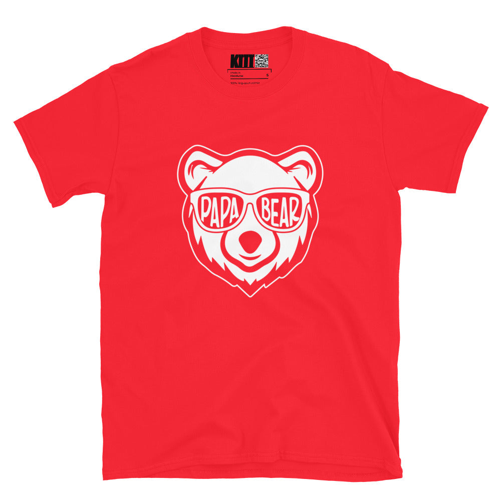 Papa Bear - Cool Shades Short-Sleeve Unisex T-Shirt
