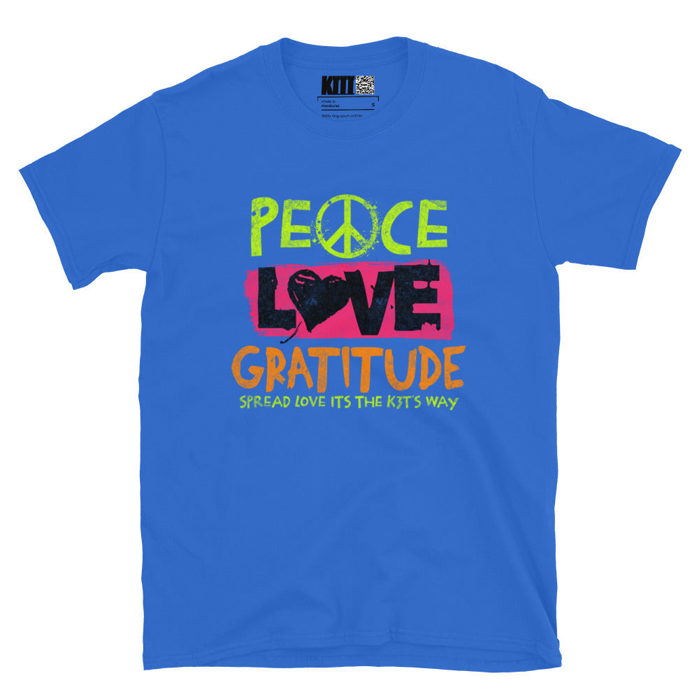 Peace Love Gratitude - Spread Love Short-Sleeve Unisex T-Shirt