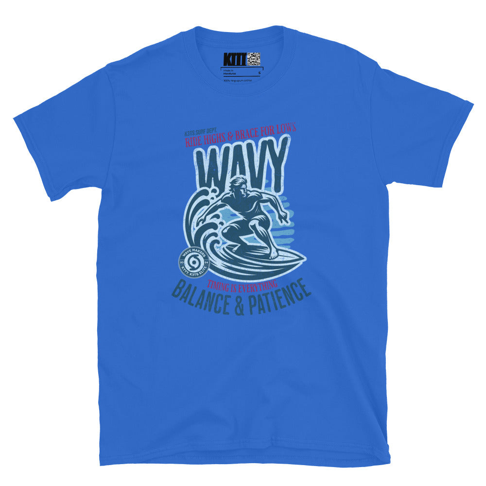 Wavy - Balance & Patience Tee Short-Sleeve Unisex T-Shirt