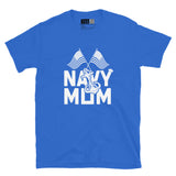 Navy Mom - Proudly Anchored Short-Sleeve Unisex T-Shirt