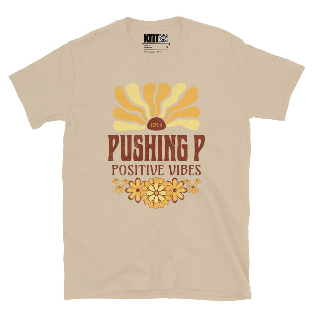 Pushin’ P - Positive Vibes Sunflower Short-Sleeve Unisex T-Shirt