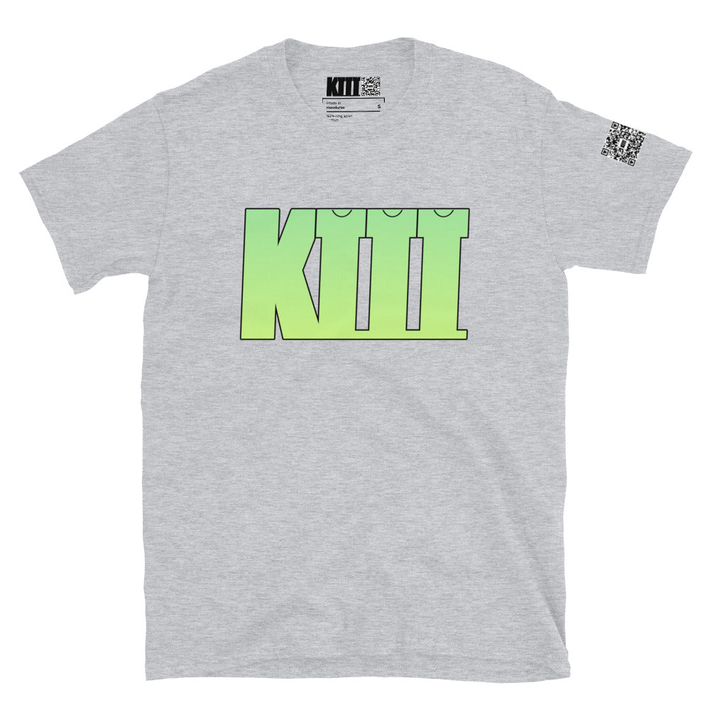 K3T’s Logo Tee – Green Gradient Edition Short-Sleeve Unisex T-Shirt