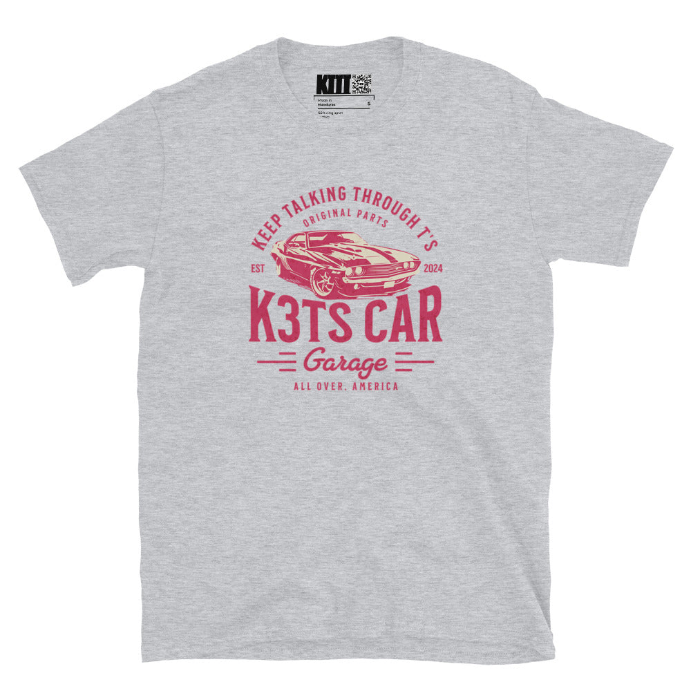 K3T’s Car Garage - Classic Car Short-Sleeve Unisex T-Shirt