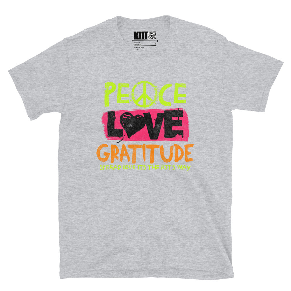 Peace Love Gratitude - Spread Love Short-Sleeve Unisex T-Shirt