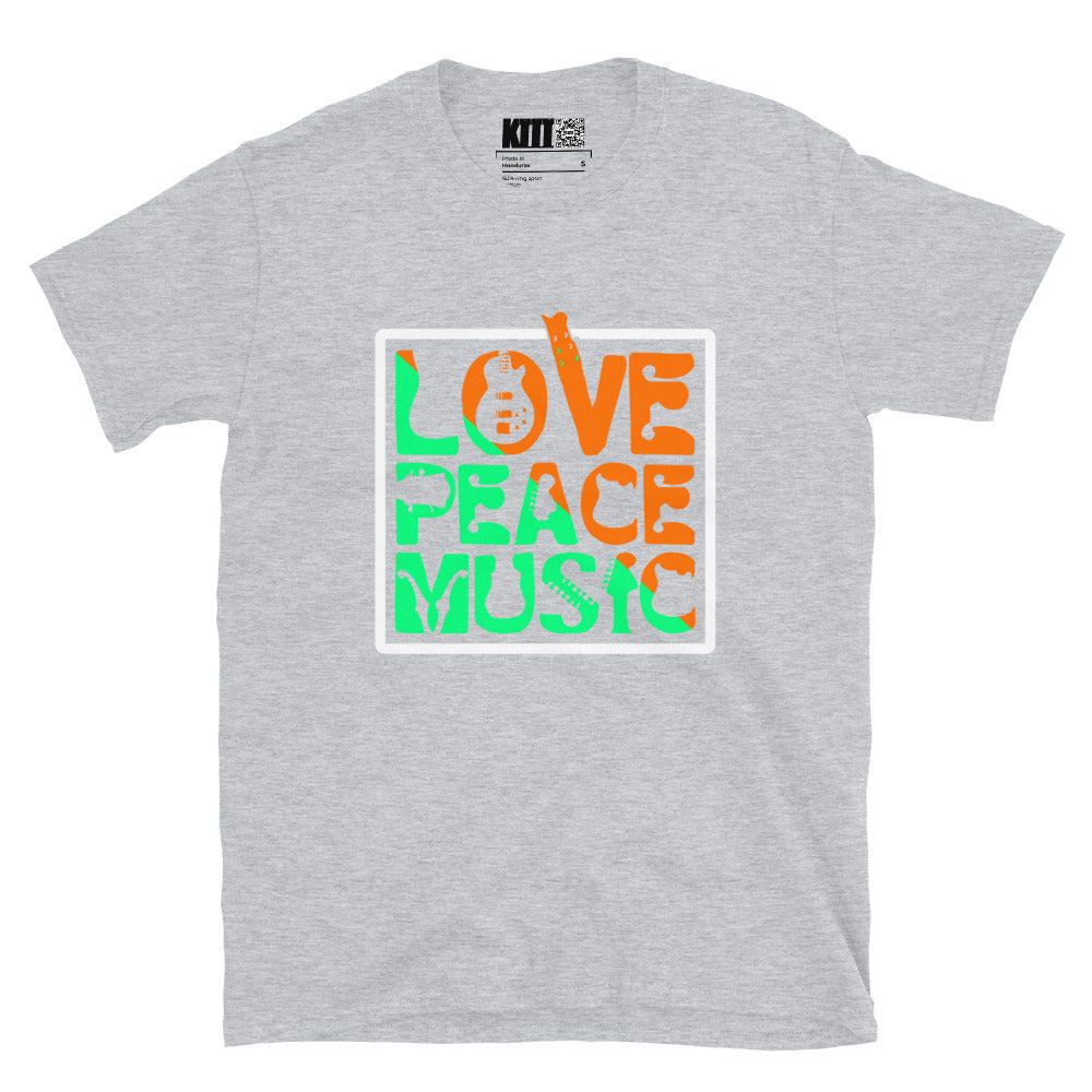 Love Peace Music - Guitar Vibes Short-Sleeve Unisex T-Shirt