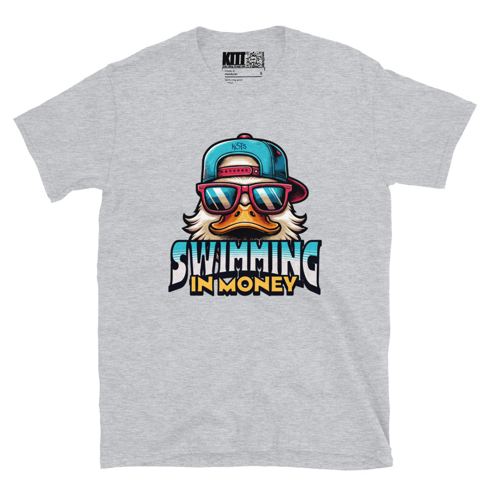 Swimming in Money - Duck Life Short-Sleeve Unisex T-Shirt