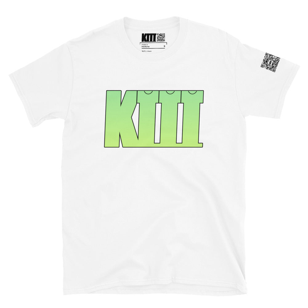 K3T’s Logo Tee – Green Gradient Edition Short-Sleeve Unisex T-Shirt