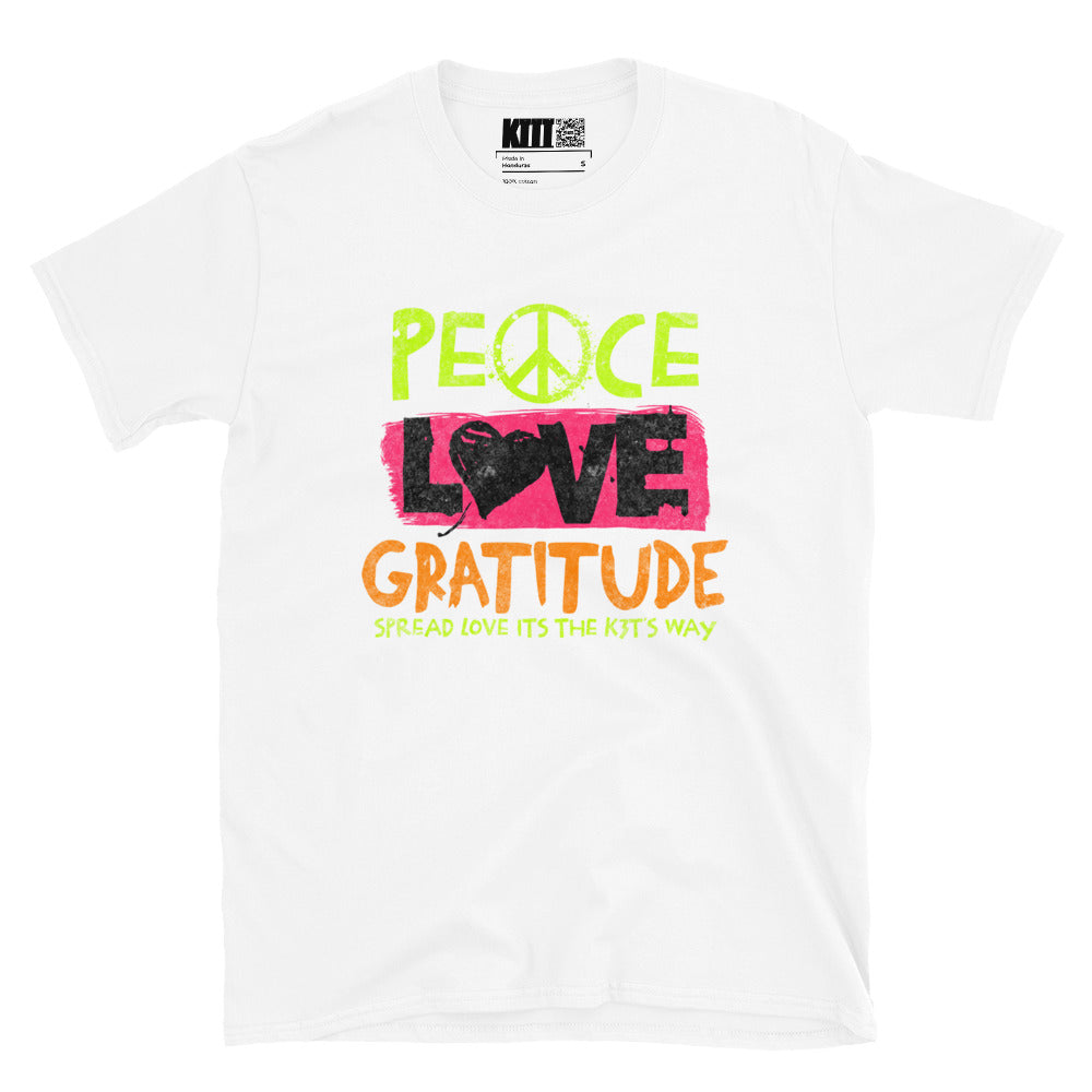 Peace Love Gratitude - Spread Love Short-Sleeve Unisex T-Shirt