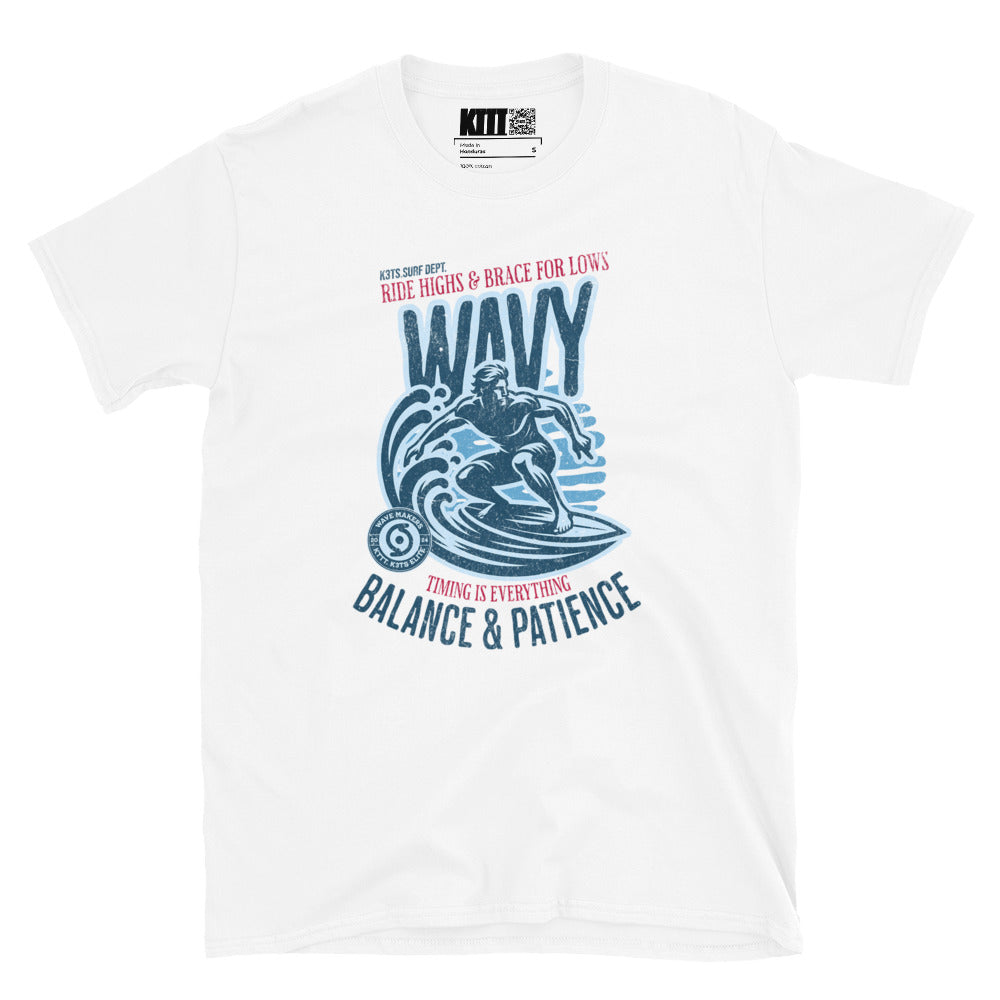 Wavy - Balance & Patience Tee Short-Sleeve Unisex T-Shirt