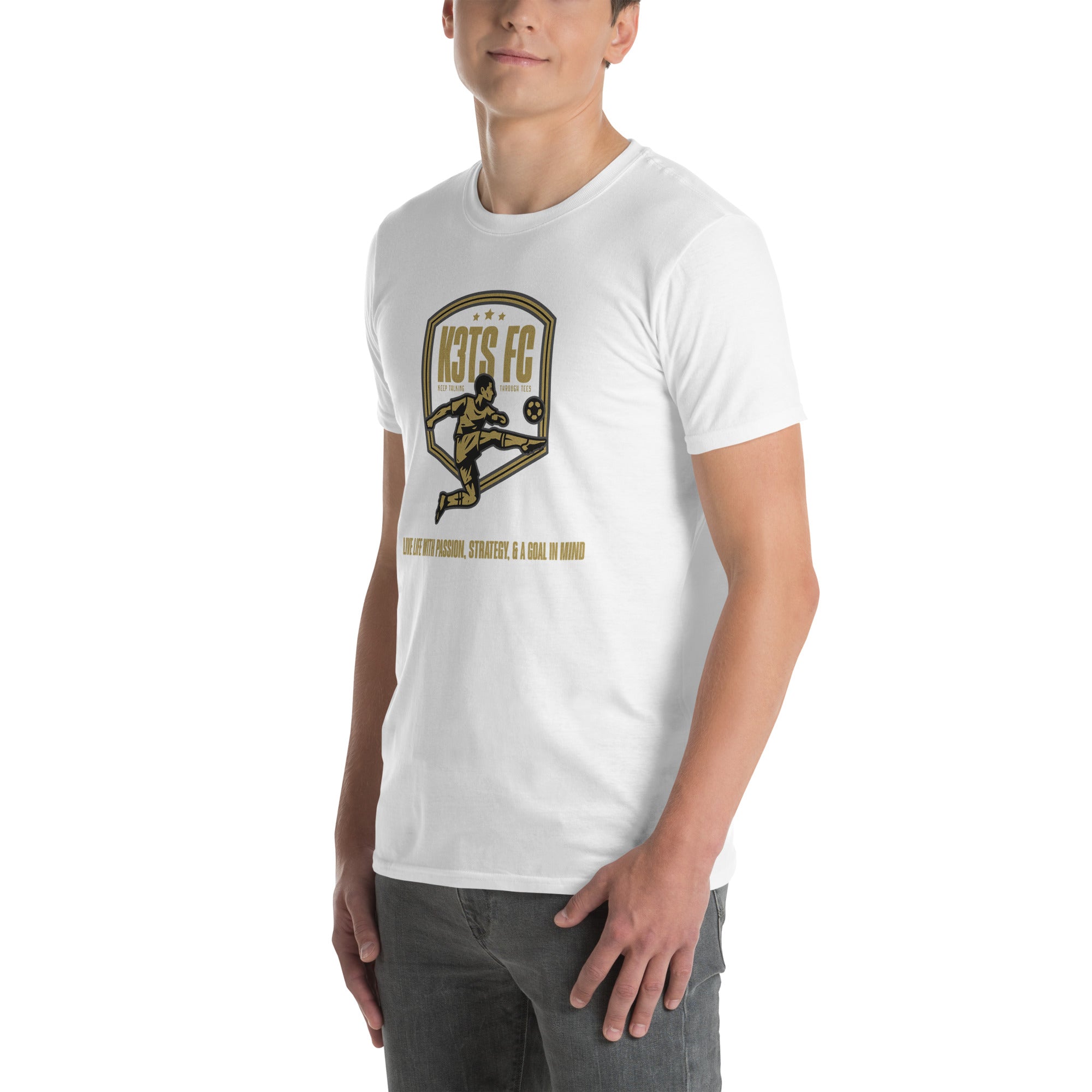 K3T’s Futbol Club - Passion, Strategy, Goal - Short-Sleeve Unisex T-Shirt