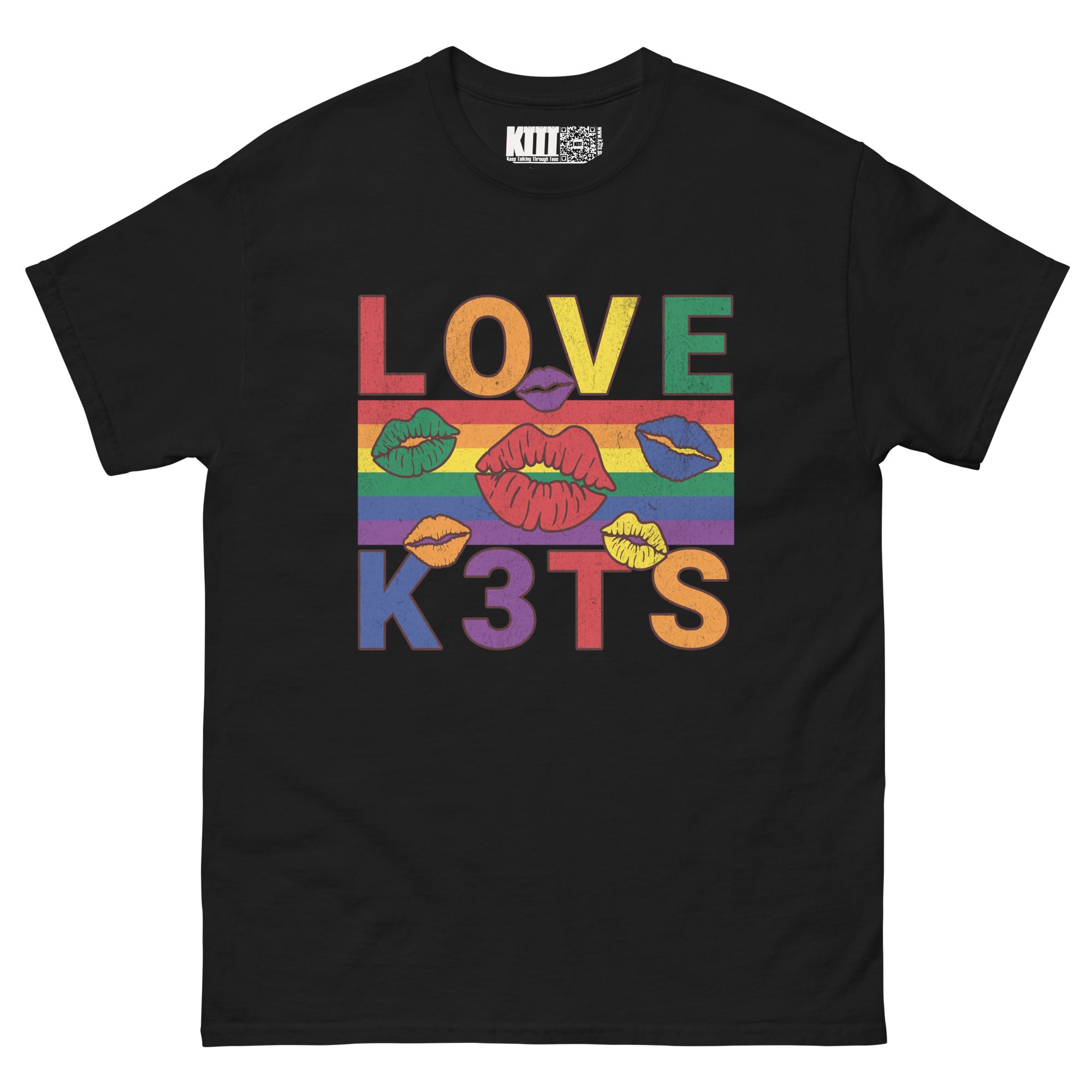 Love K3TS - Rainbow Pride Kiss Unisex Classic Tee