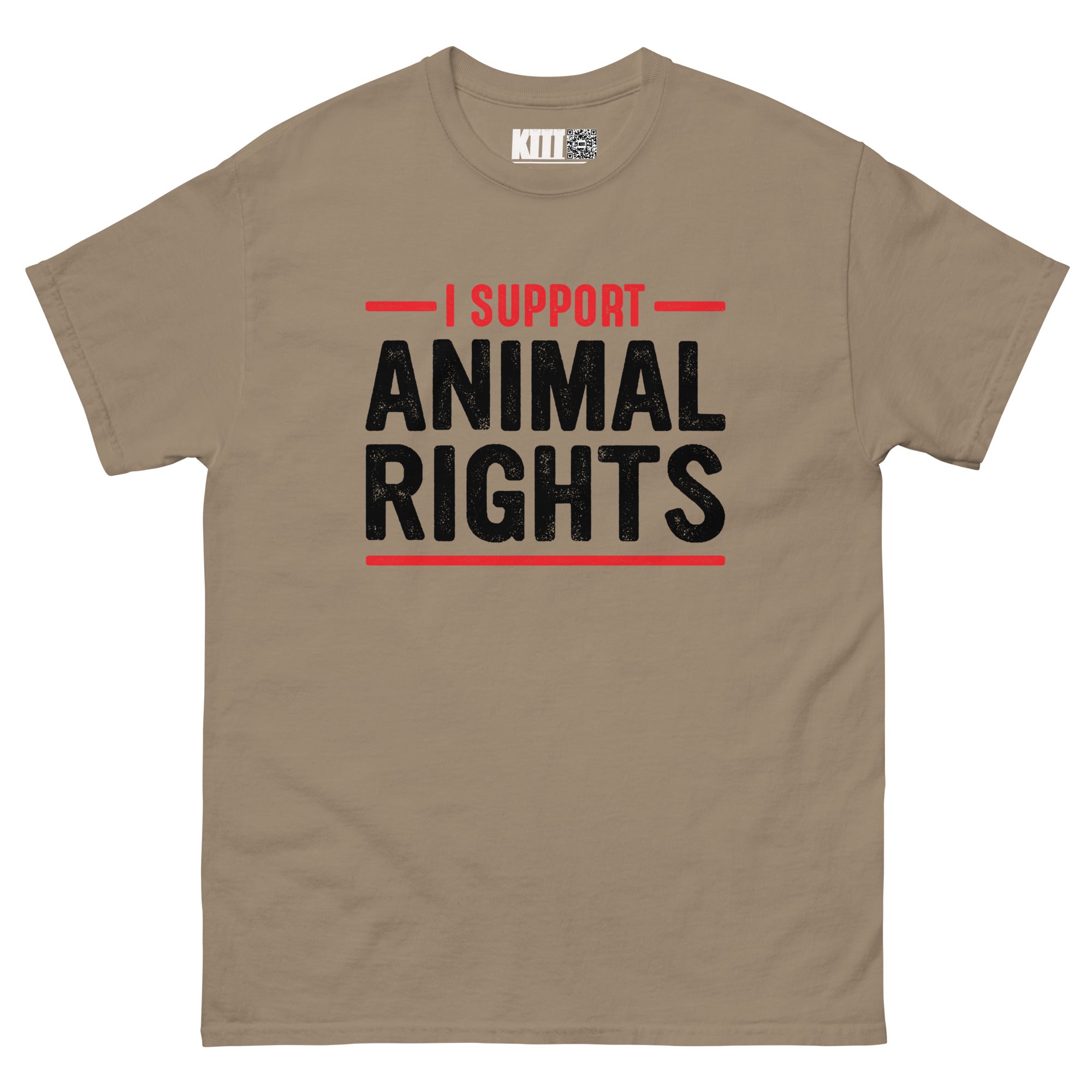 I Support Animal Rights - Paw-sitive Vibes Unisex Classic Tee