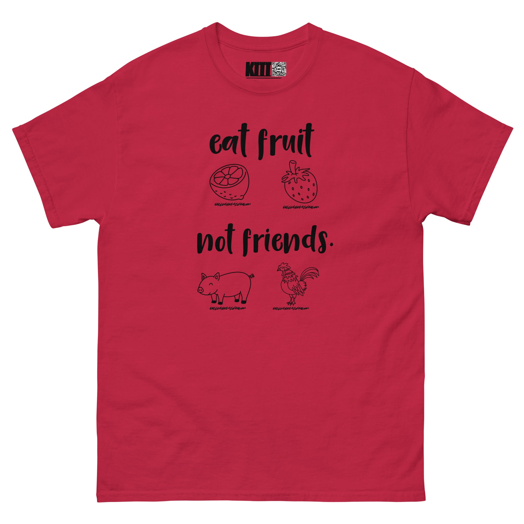 Eat Fruit, Not Friends - Plant-Powered Unisex Classic Tee