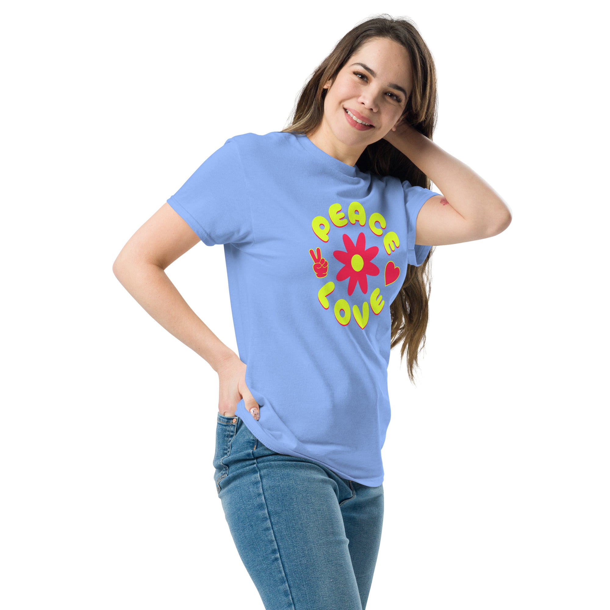 Peace & Love Sunflower Unisex Classic Tee