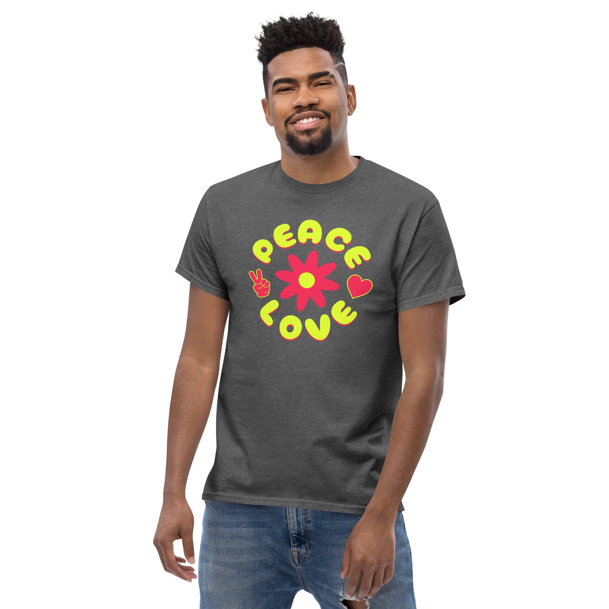 Peace & Love Sunflower Unisex Classic Tee