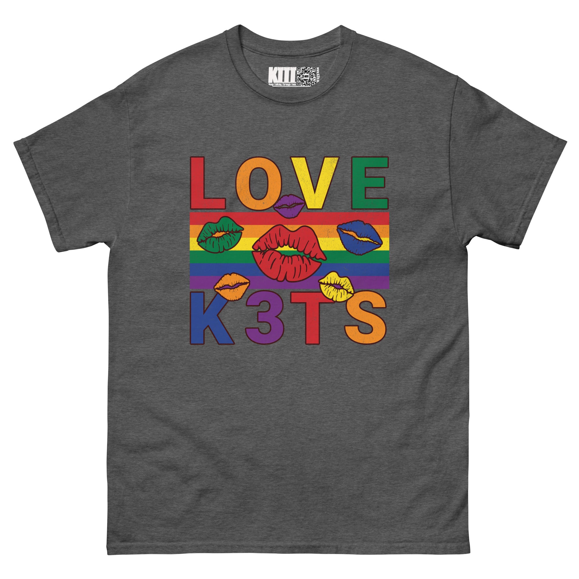 Love K3TS - Rainbow Pride Kiss Unisex Classic Tee